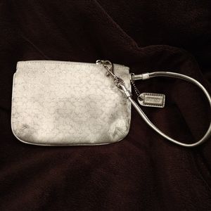Coach Silver Wristlet
